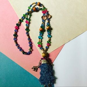 Pullover beaded necklace